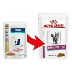 Royal Canin VD Renal su žuvimi, drėgnas veterinarinis maistas katėms 85 g — 2 nuotrauka