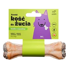 AZANKI Šuns kaulas su vabzdžiais ir kokosu M/L 17cm
