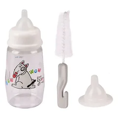 Flamingo maitinimo buteliukas naujagimiams gyvūnams su speneliais ir valymo šepetėliu, 140 ml