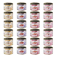 SUPER RAFI Mini Mix 4 Skoniai 24x185g drėgnas maistas mažų veislių šunims