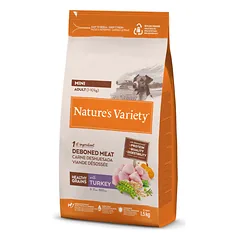 Nature's Variety Healthy Grain Mini Adult Sausas maistas mažųjų veislių suaugusiems šunims su kalakutiena 1,5kg
