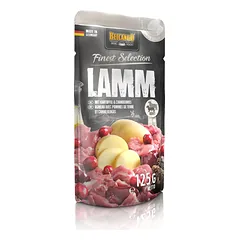 BELCANDO Finest Selection Ėriena, bulvės ir spanguolės 12x125 g šlapias šunų maistas