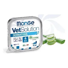 MONGE VetSolution Cat Dermatosis šlapias maistas katėms 12×100 g