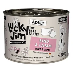 Lucky Jim MINI Adult drėgnas maistas šunims 6 x 200 g — 3 nuotrauka