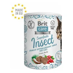 Brit Care Superfruits Insect papildomas maistas katėms su vabzdžių baltymais ir erškėtuogėmis, be grūdų, 100 g