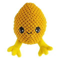 GimDog Dog Baby Egg pliušinis žaislas šunims su cyptuku, 14 cm, įvairių spalvų — 2 nuotrauka