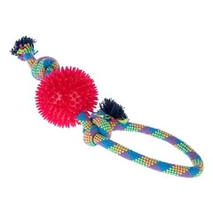 zooplus Basics virvė su kamuoliuku, Ø 10 x L 32 cm — 3 nuotrauka