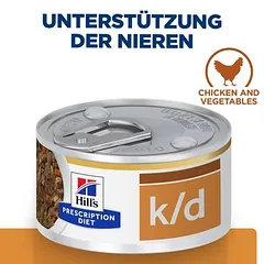 Hill's Prescription Diet k/d Kidney Care troškinys su vištiena, drėgnas maistas šunims, 200 - 399 g — 3 nuotrauka