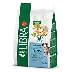 Libra Dog Puppy su vištiena, sausas maistas šuniukams