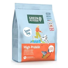 Green Petfood High Protein su vabzdžiais ir lašiša, sausas maistas šunims