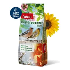 PANTO Sonnenblumenkerne gestreift – dryžuotos saulėgrąžų sėklos laukiniams sodo paukščiams, 10kg — 3 nuotrauka