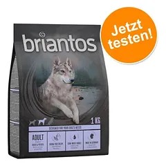Bandomasis pasiūlymas! Briantos Mix 1 kg, begrūdė receptūra, sausas maistas šunims