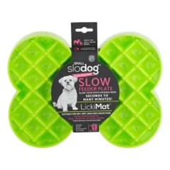 Lėto ėdimo dubenėlis LickiMat Dog Small Slodog, žalias
