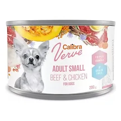 CALIBRA Dog Verve GF Adult Small Beef&Chicken 200 g Šlapias ėdalas be grūdų su jautiena ir vištiena mažų veislių šunims