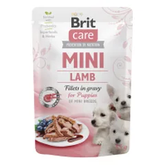 Brit Care Mini Puppy Lamb fillets in gravy drėgnas maistas mažų veislių šuniukams, 85 g