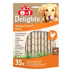 8in1 Delights Twisted Sticks mažiems šunims su višta, skanėstai — 2 nuotrauka