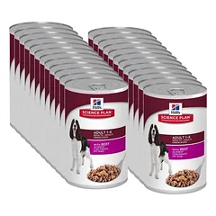 HILL'S SP Science Plan Canine Adult beef 24x370g - konservuoti