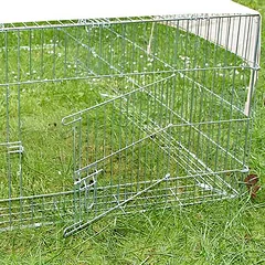 Kerbl keturkampis aptvaras su apsauga nuo pabėgimo ir grotų stogu, didelis, L 200 x B 100 x  H 60 cm — 3 nuotrauka