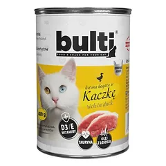 BULTI drėgnas maistas katėms, pilnavertis, skardinė 400 g, Ėriena — 5 nuotrauka