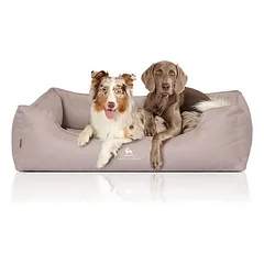 Knuffelwuff ortopedinis guolis šunims Luisa iš velūro Sunshine Edition, Dideliems 26–45 kg — 4 nuotrauka