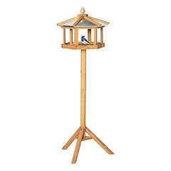 Zatte Vogelhaus mit Ständer, Zinkdach, wetterfest 113x40x40 cm