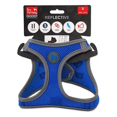 Dog Fantasy Harness Puppy Reflective S dydžio petnešos šuniukams, reguliuojamos, mėlynos, 36-41 cm — 2 nuotrauka