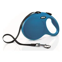 FLEXI New Classic pavadėlis, max 50kg, 8m juostelinis - mėlyna