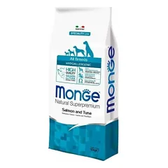 Monge Hypoallergenic adult sausas pašaras suaugusiems šunims su lašiša ir tunu 12kg
