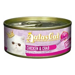 Aatas Cat Creamy Chicken & Crab konservai katėms, 80 g