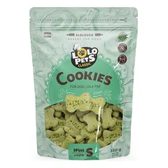 LOLO PETS Šunų sausainiai su kauliukais S mėtų 350g