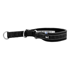 Hurtta Casual Half Choke Collar Eco Raven - pusiau smaugiantis antkaklis šunims, pagamintas iš perdirbtų medžiagų - 45 - 55 cm