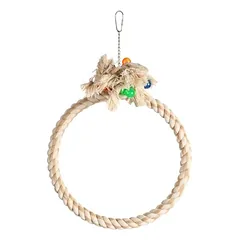 Flamingo Sittichspielzeug Ring Adimo beige
