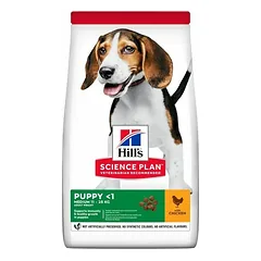 Hills Science Plan Puppy Medium Breed With Chicken sausas maistas vidutinio dydžio šuniukams ir nėščioms ar laktuojančioms kalėms, 2,5 kg