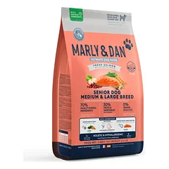 Marly & Dan sausas maistas vidutinių-didelių veislių šunims senjorams su lašiša - Senior Medium & Large Breed Salmon, 3 kg — 2 nuotrauka