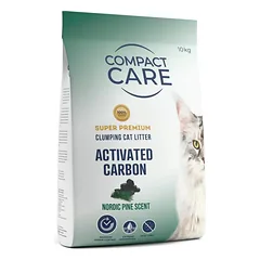 Compact Care kraikas su aktyvuota anglimi, pušies kvapo, 10 kg