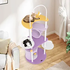 Draskyklė namelis 60x158cm., violetinės/baltos spalvos — 3 nuotrauka