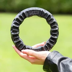 Ferplast žaislas šunims, kramtomasis žiedas Smile, juodas, Dyd. XS: Ø 8,5 x H 1,7 cm — 4 nuotrauka