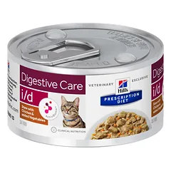Hill’s Prescription Diet Feline i/d Troškinys katėms esant virškinimo sutrikimams (su vištiena ir daržovėmis) 82 g