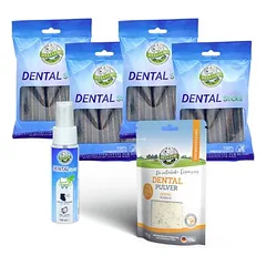 Bellfor Sparset für eine optimale Zahnpflege beim Hund - Dental Pulver