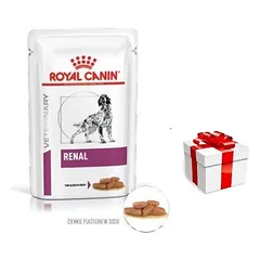 ROYAL CANIN Renal 12x100g paketėlis (griežinėliai padaže) + STAIGMENA ŠUNIUI