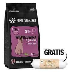 PAKA ZWIERZAKA Seventh Heaven Sausas maistas Kiauliena ir kriaušės S 9kg + Jautienos dešra šunims 200g NEMOKAMAI