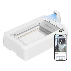 Automatinis kačių tualetas su kamera PETKIT Purobot Crystal Duo Balta