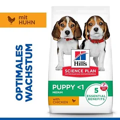 Hill's Science Plan Puppy <1 Medium su vištiena, sausas maistas šuniukams, 5 - 9,9 kg — 3 nuotrauka