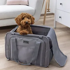 Kerbl Pet kelioninis krepšys Vacation su terasos priestatu, Mažiems 5–10 kg — 2 nuotrauka