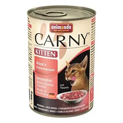 ANIMONDA Cat Carny Kitten, skonis: jautiena, kalakutiena, 400 g 