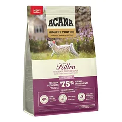 Acana Highest Protein Kitten (begrūdė formulė) sausas pašaras kačiukams iki 1 metų, 1.8 kg parduotuvėje e-zoo.lt