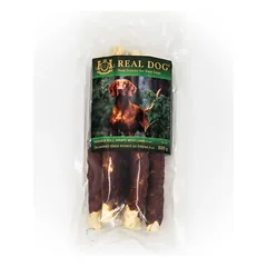 Real Dog Skanėstas Žaliaminės odos ritinys su ėriena 25cm 500g