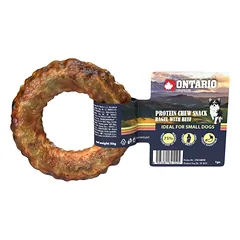 Ontario Protein kramtomas kolageno skanėstas „Bagel“ su jautiena