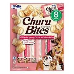 Churu Bites skanėstas šunims su vištiena ir lašiša, suktinukai, 8 vnt.