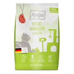 MjAMjAM traškūs patiekalai su jautiena ir paukštiena, sausas maistas katėms, 1,5 - 2,9 kg — 2 nuotrauka
